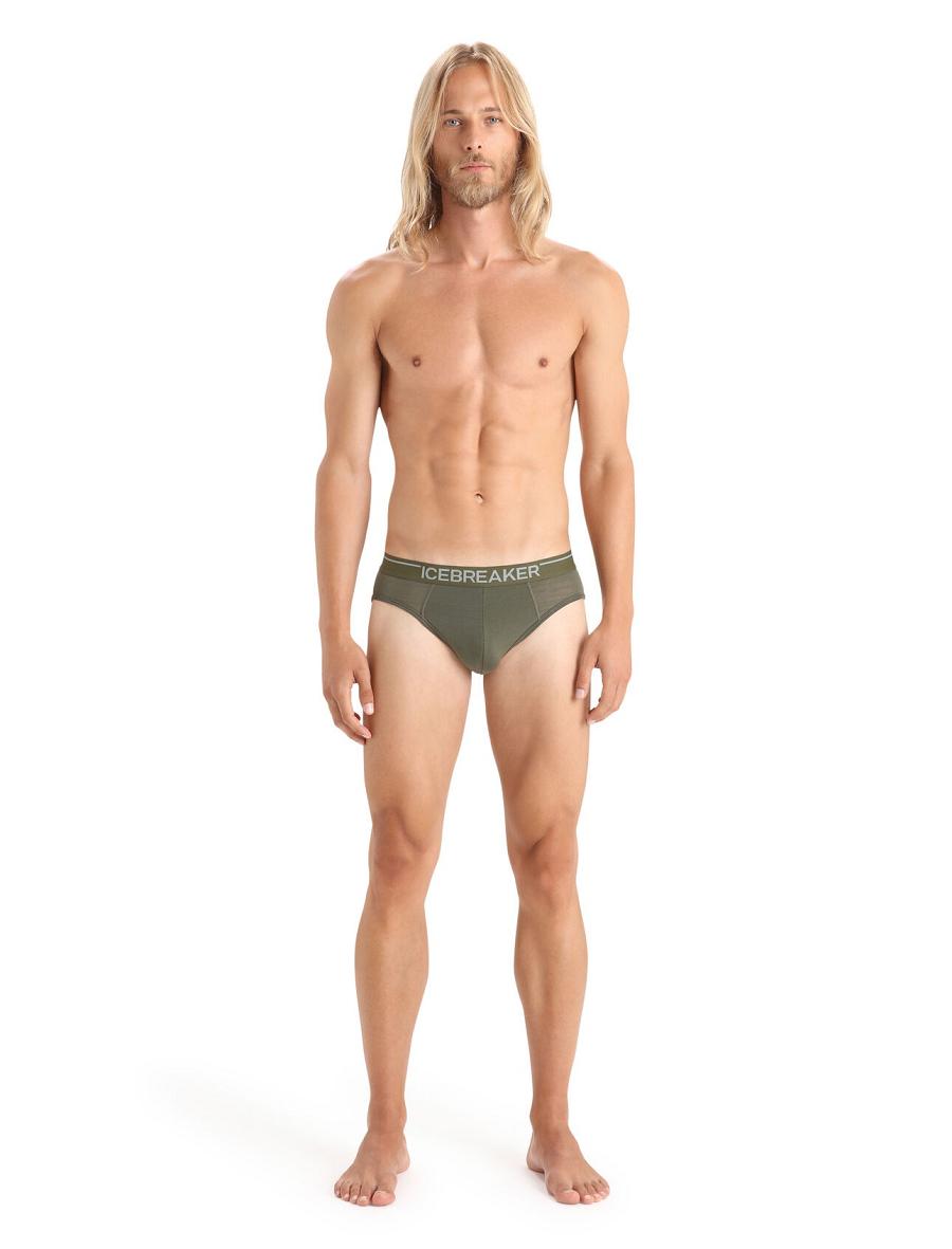 Sous Vêtement Icebreaker Merino Anatomica Briefs Homme Vert Olive | FR 1297LISH